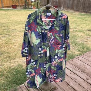 DISNEY-Mickey Mouse Mens Button Down Shirt 3XL